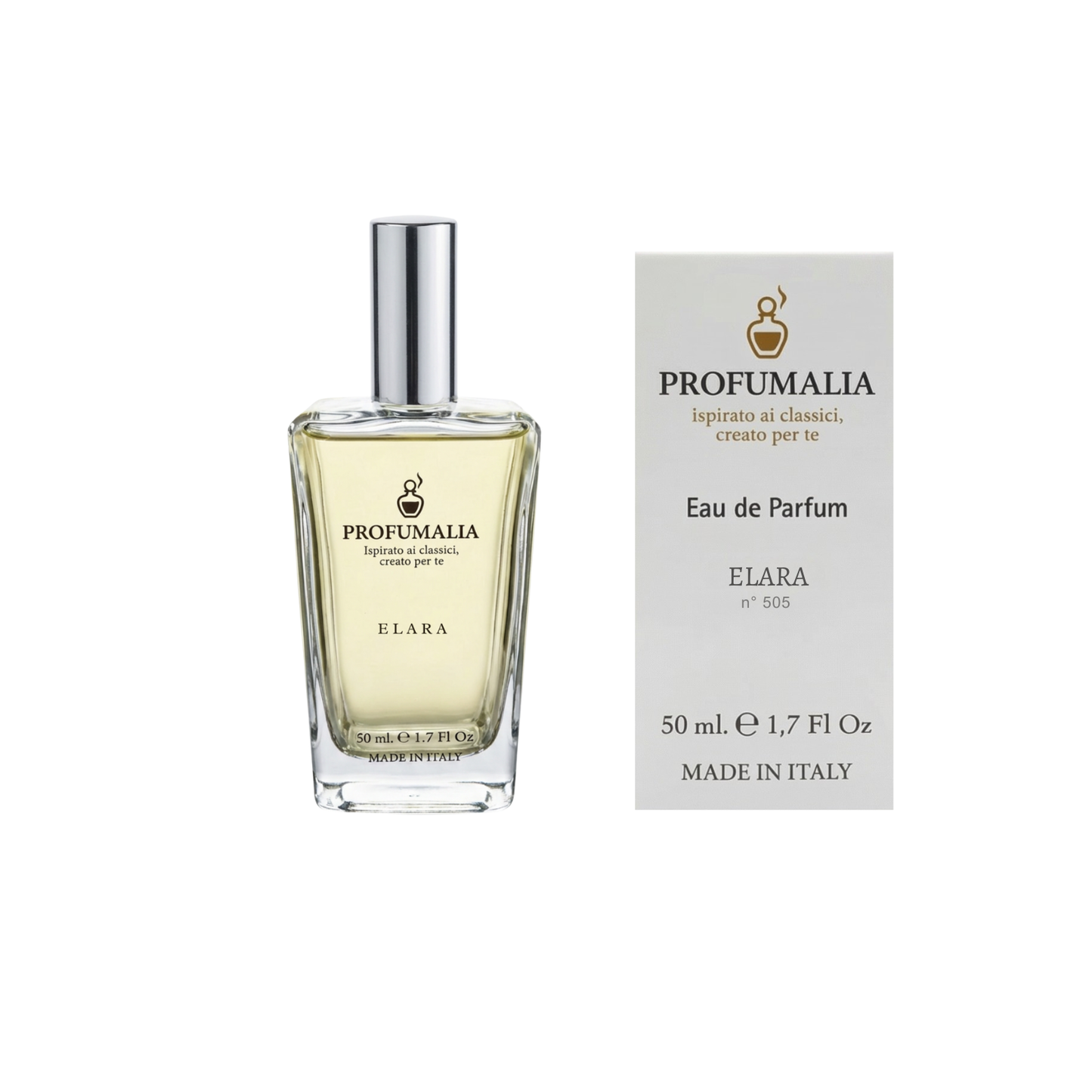 Elara Eau De Parfum 50 ML -Profumo Fragranza Intensa e Sensuale con Caffè e Vaniglia | Donna n. 505