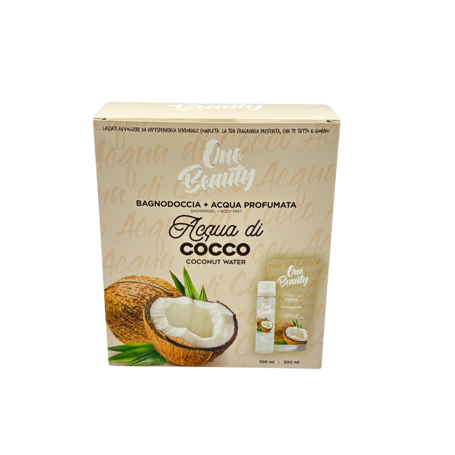 Bagnodoccia 200ml | Acqua Profumata 100ml Acqua di Cocco