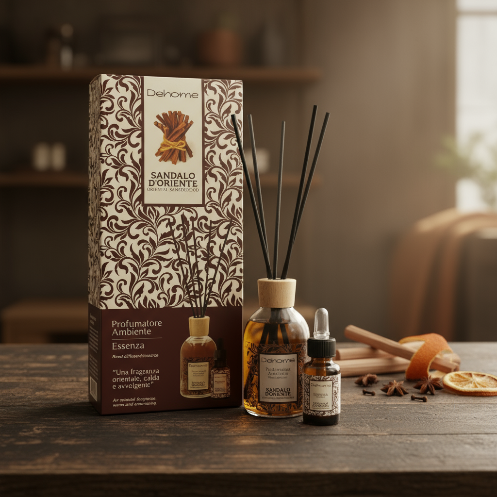 Profumatore Ambiente 100 ml | Essenza 15ml Sandalo D'Oriente