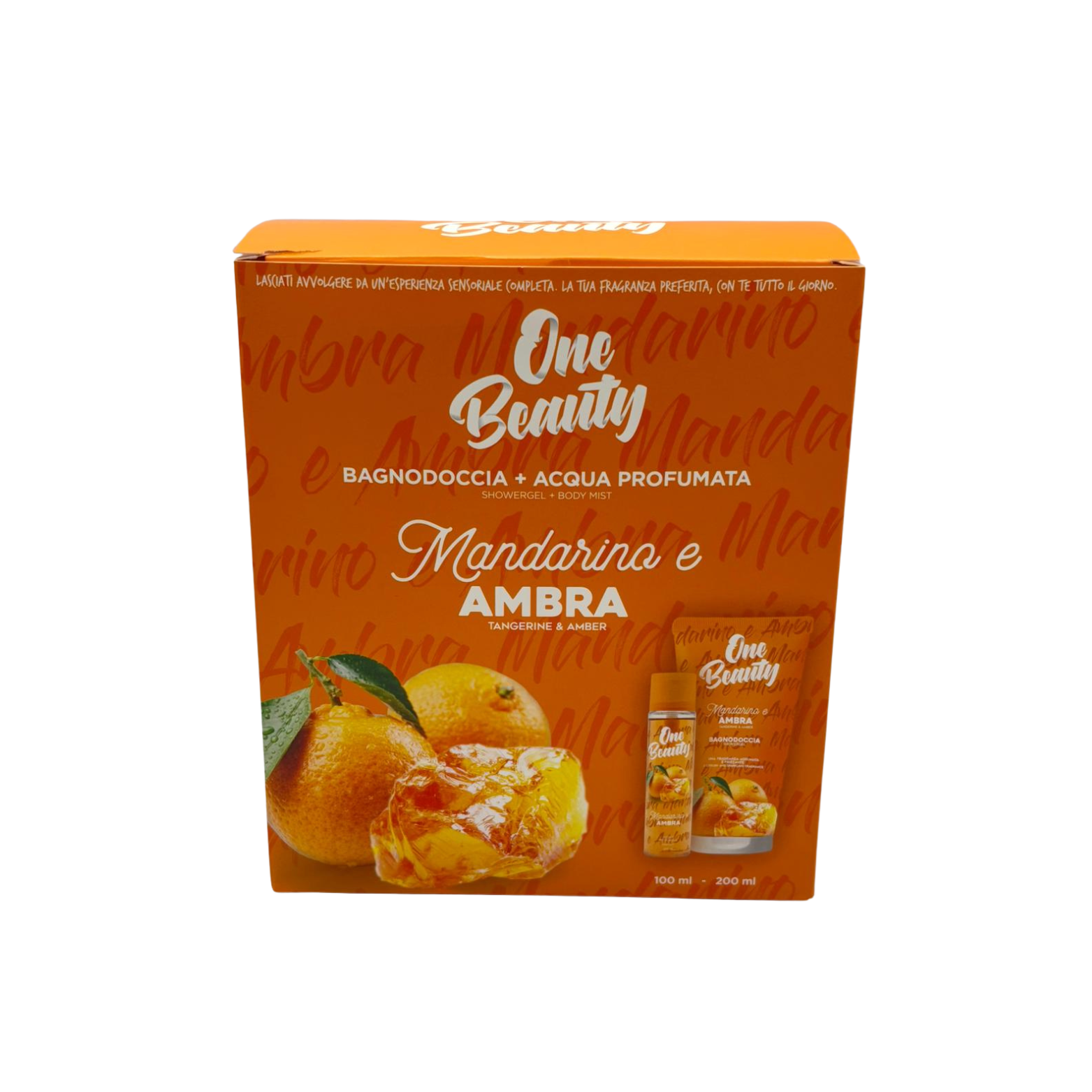 Bagnodoccia 200ml | Acqua Profumata 100 ml Mandarino e Ambra