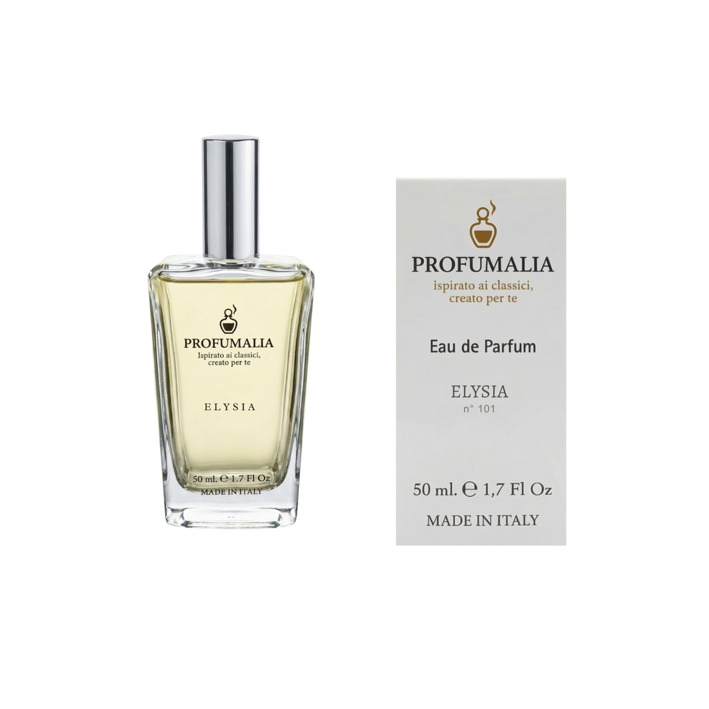 Elysia Eau De Parfum 50ML - Profumo Fragranza Floreale Ambrata Sensuale e Audace |Donna n. 101