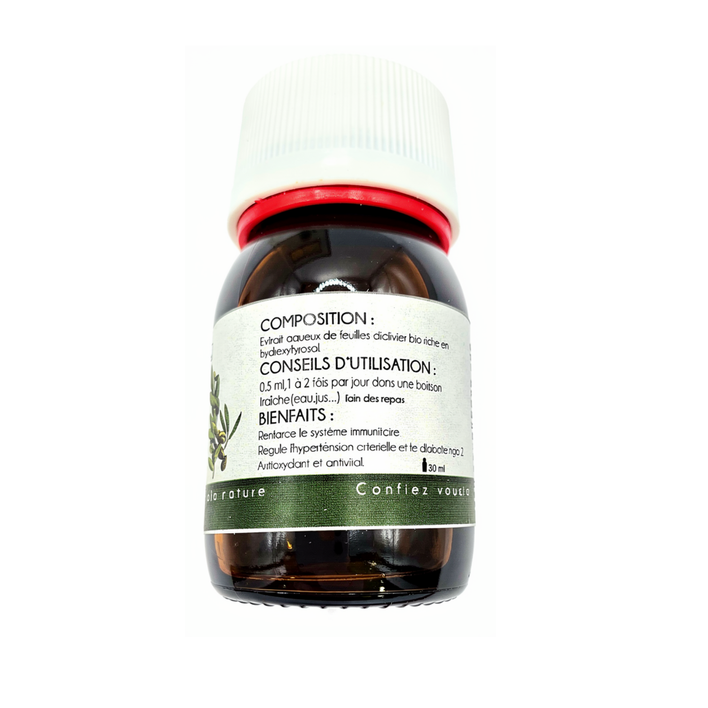 estratto di foglie di olivo biologiche