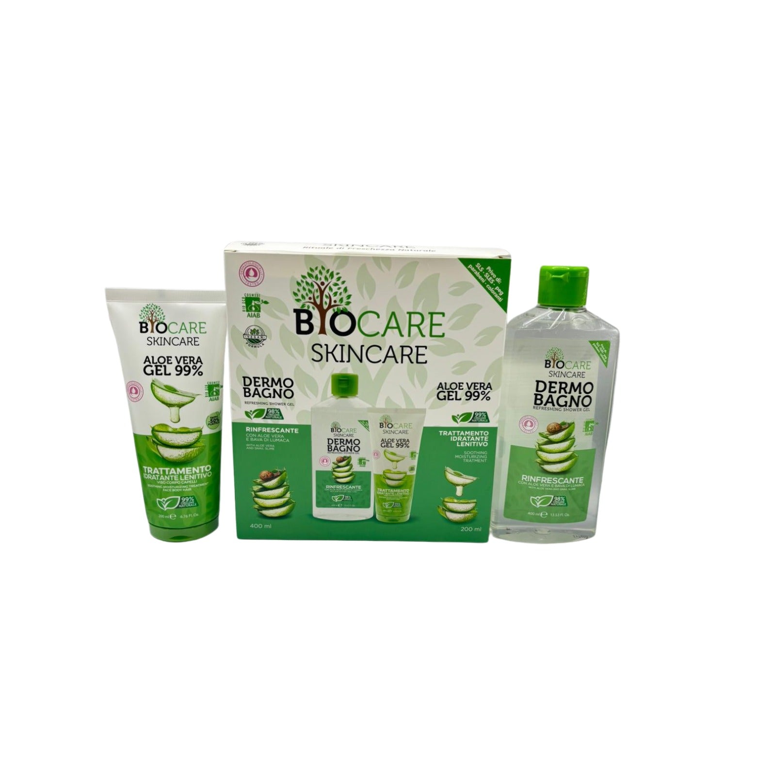 Dermobagno Rinfrescante 400ml | GelAloe Vera 200 ml
