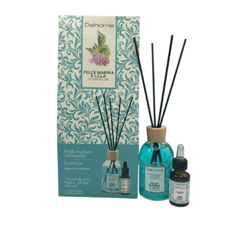 Profumatore Ambiente 100ml | Essenza 15ml Felce Marina e Lillà