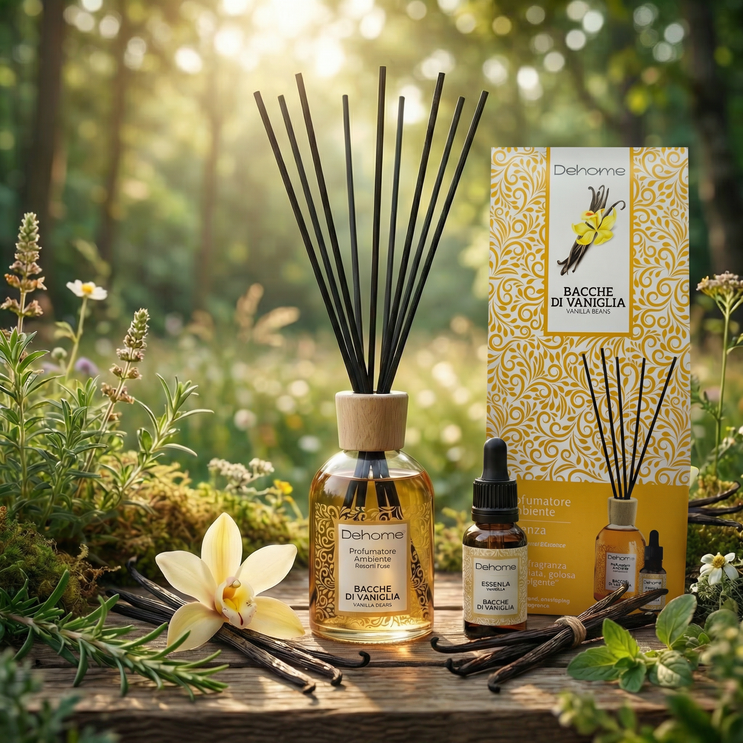 Profumatore Ambiente 100 ml | Essenza 15 ml Bacche Di Vaniglia