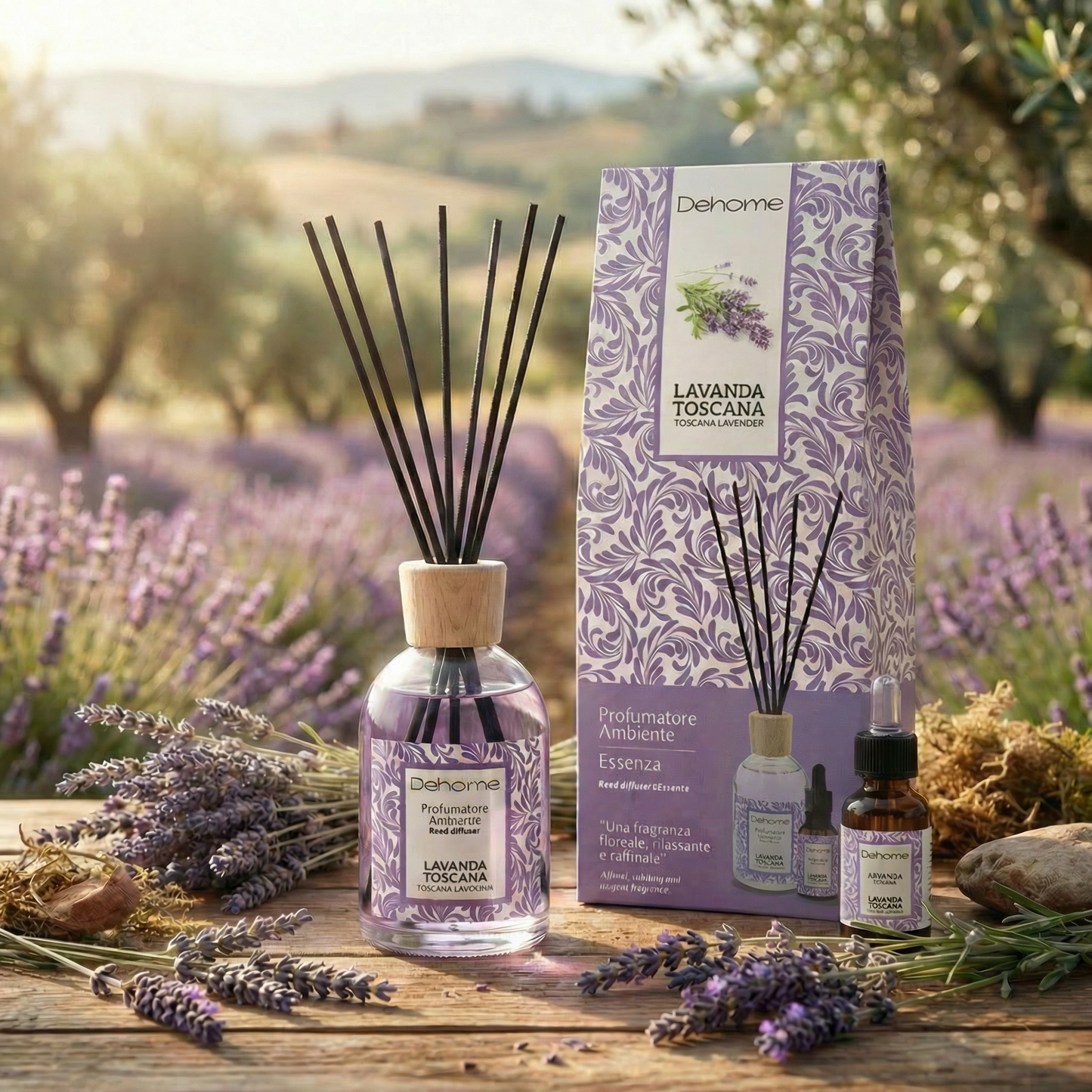 Profumatore Ambiente 100a ml | Essenza 15ml Lavanda Di Toscana