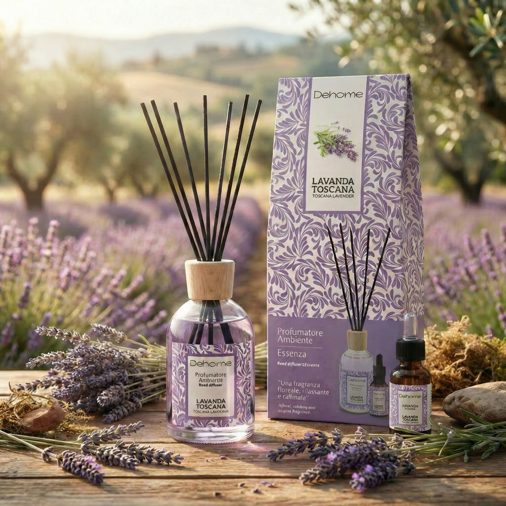 Profumatore Ambiente 100a ml | Essenza 15ml Lavanda Di Toscana